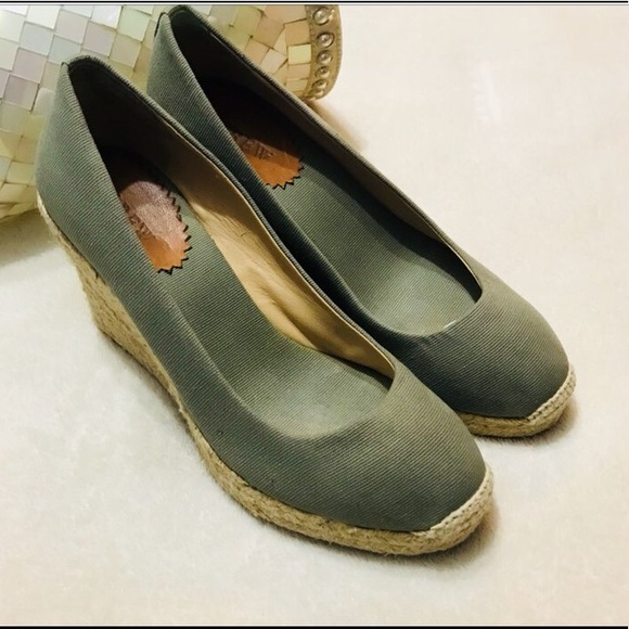 J. Crew Shoes - J.Crew Green Wedges